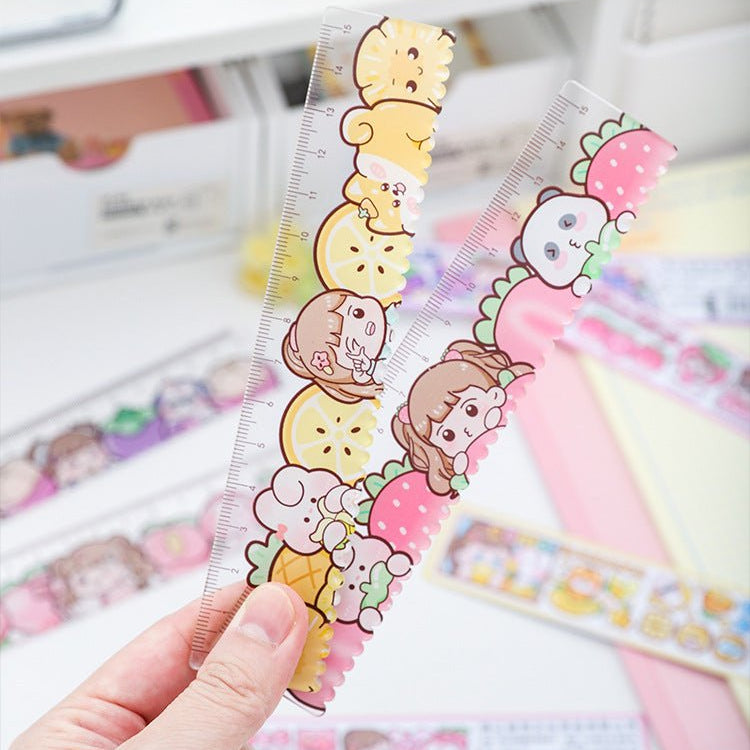 Wavy & Straight Edge Journal Ruler - The Kawaii Nest