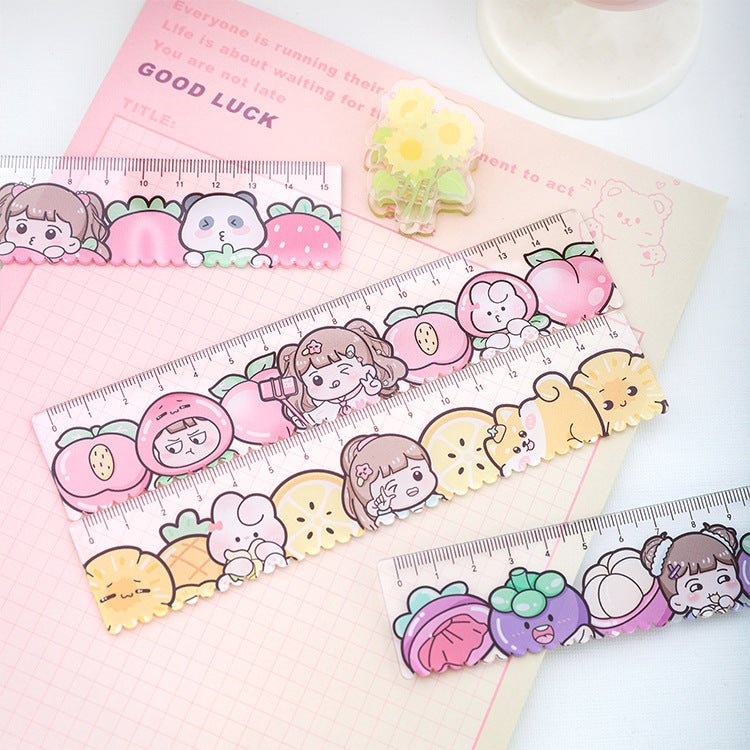 Wavy & Straight Edge Journal Ruler - The Kawaii Nest