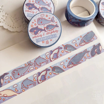 Whales & Dolphins ~ Washi Tape - The Kawaii Nest